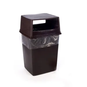 25" x 17" x 48" x 4 mil 56 Gallon Glutton Clear Eco-Manufactured Plastic Heavyweight Trash Can Liners (Case of 50)