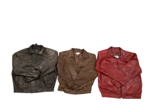 90s Leather Bomber Jackets - 7 pcs - 19/9/24