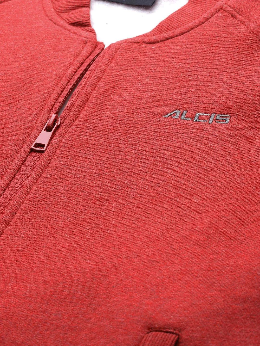 Alcis Women Red Solid Outdoor Sweatshirt