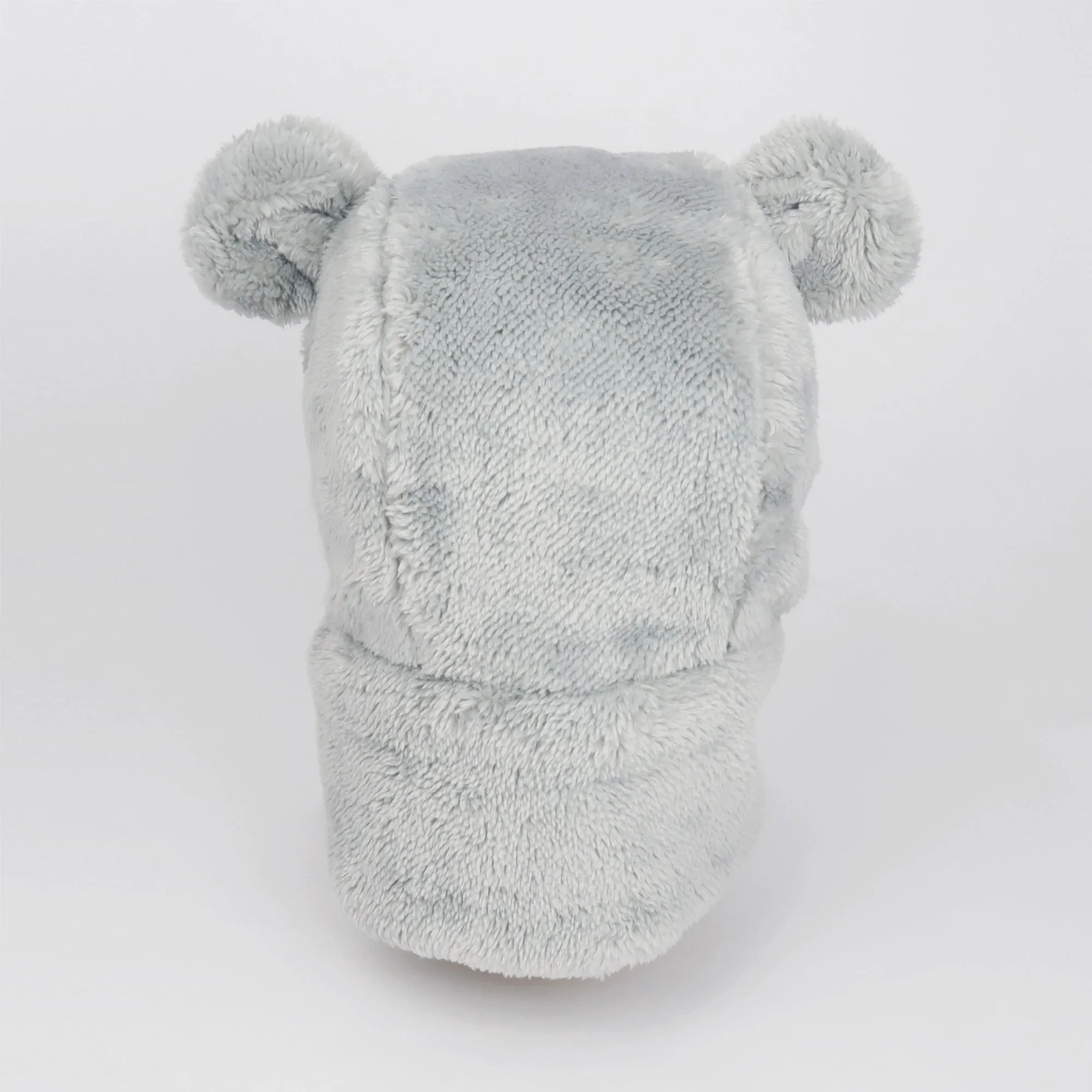 Baby Winter Earflap Bunny Bear Cozy Plush Fleece Hat | Rabbit Grey
