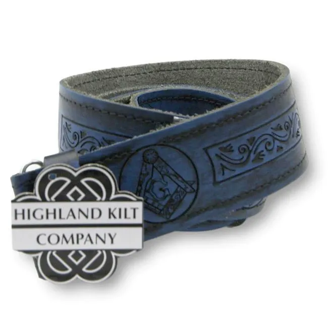 Blue Wash Kilt Belts, Accessory for Traditional Kilt, Modern Kilts