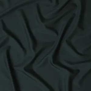 Bottle green Plain Premium pure Italian Super 150's all wool suiting fabric-D16460