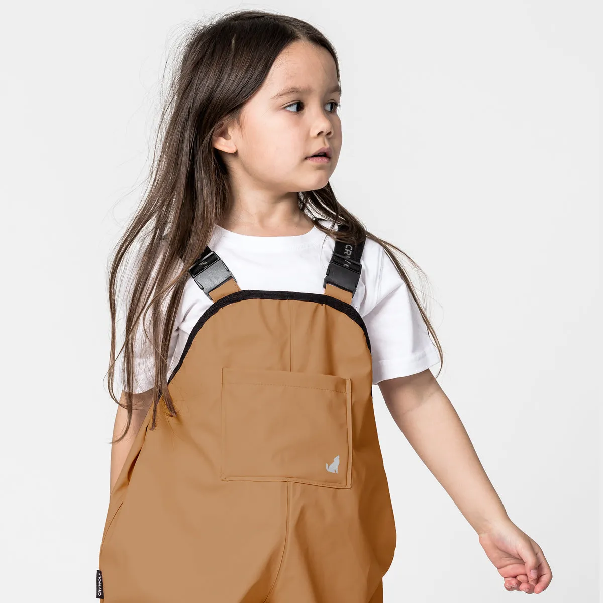 Cry Wolf Rain Overall Tan