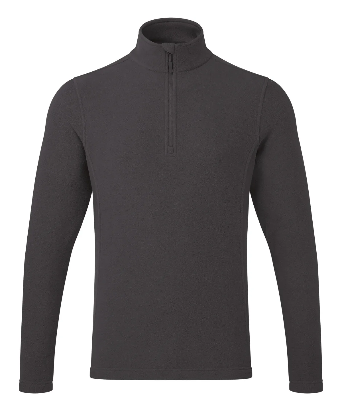 Dark Grey - Unisex ÔRecyclightÕ 1/4 zip microfleece