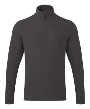 Dark Grey - Unisex ÔRecyclightÕ 1/4 zip microfleece
