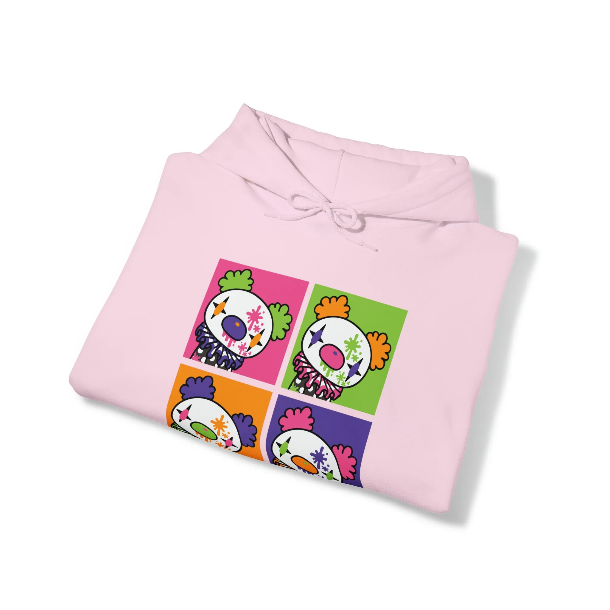 Gloomy Clown Multicolor Unisex Hooded Sweatshirt