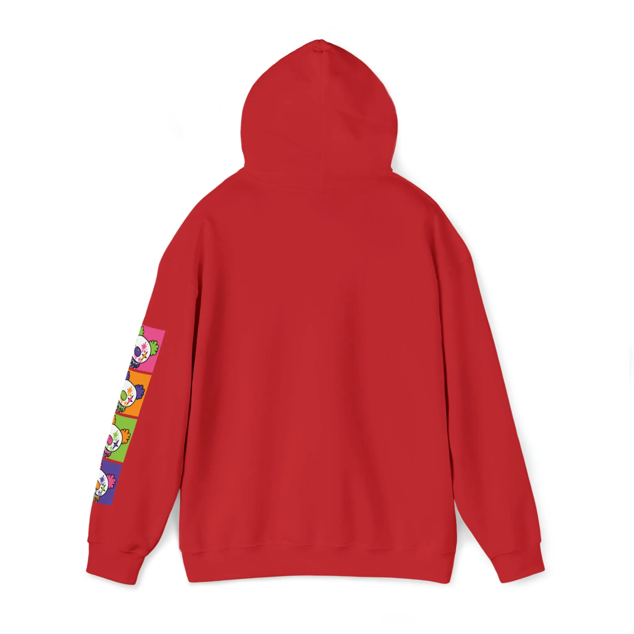 Gloomy Clown Multicolor Unisex Hooded Sweatshirt