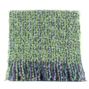 Green Irish Lambswool Woven Scarf