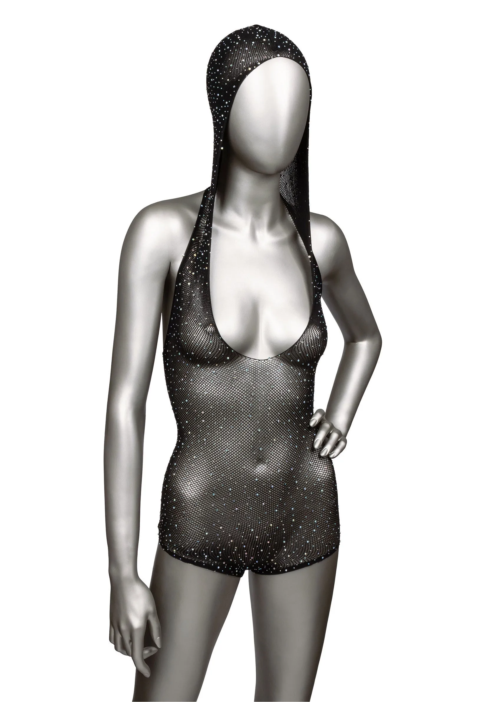 Hooded Deep V Bodysuit