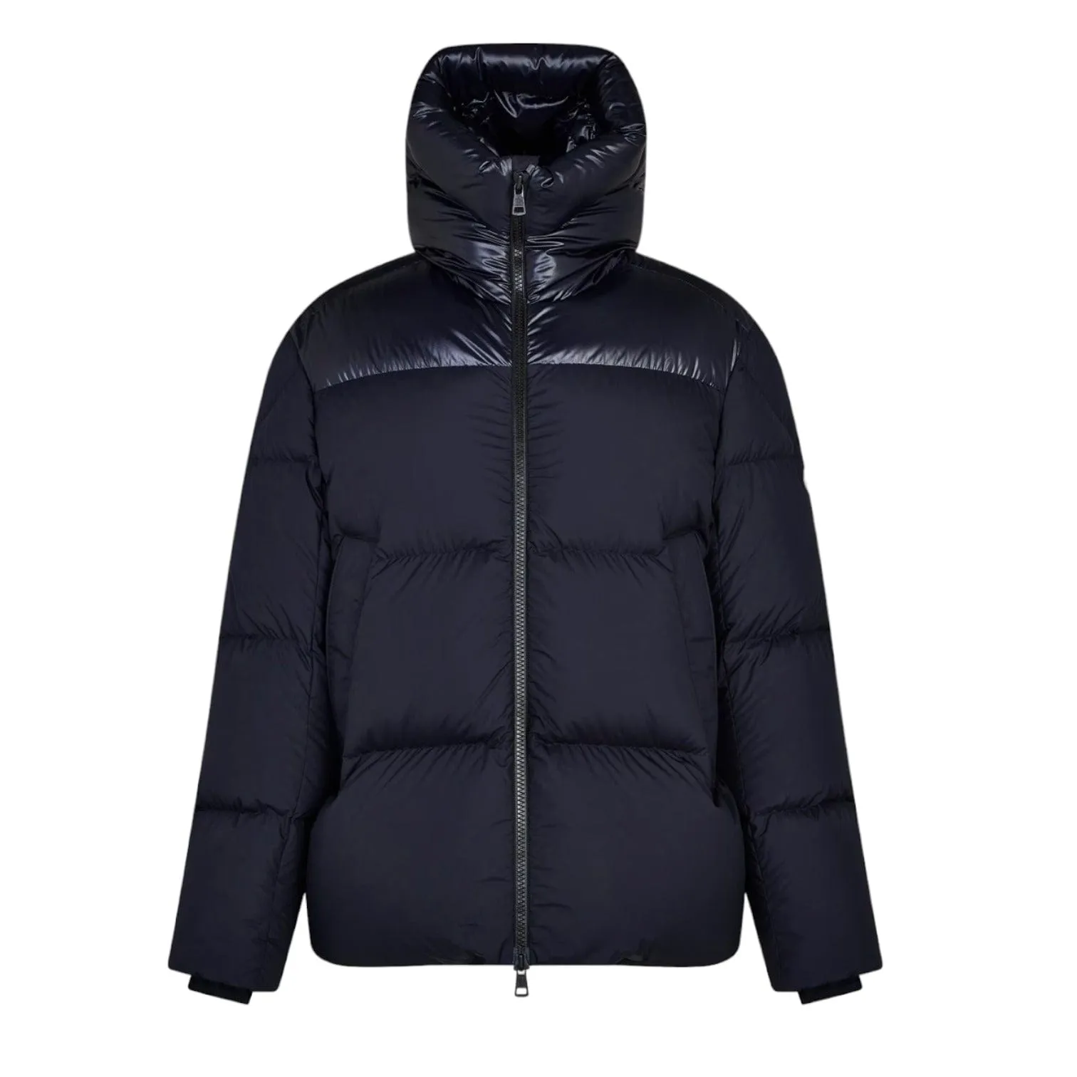 Moncler Damavand Short Down Jacket Navy Blue