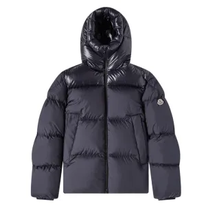 Moncler Damavand Short Down Jacket Navy Blue