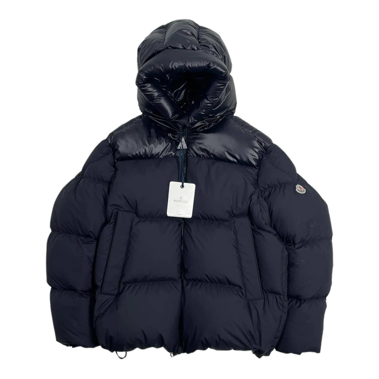 Moncler Damavand Short Down Jacket Navy Blue