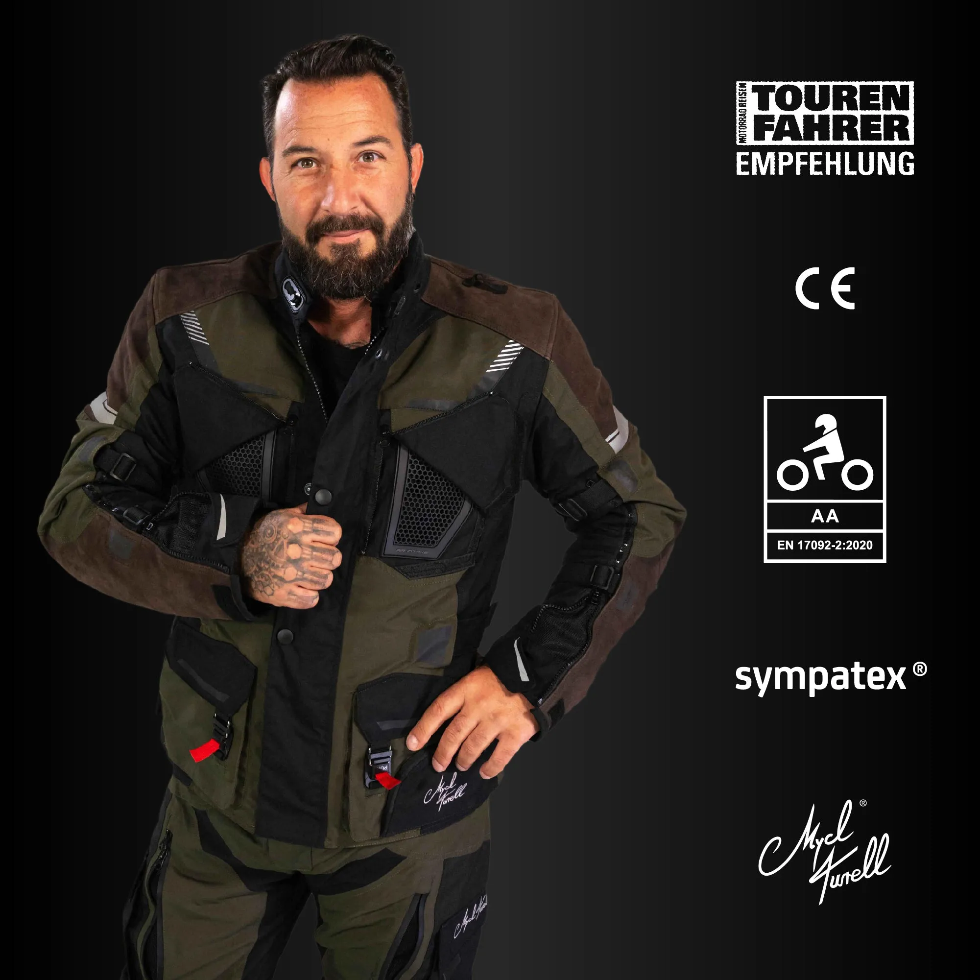 Motorradjacke CE TransAlpin HighPro 2in1 [AA]
