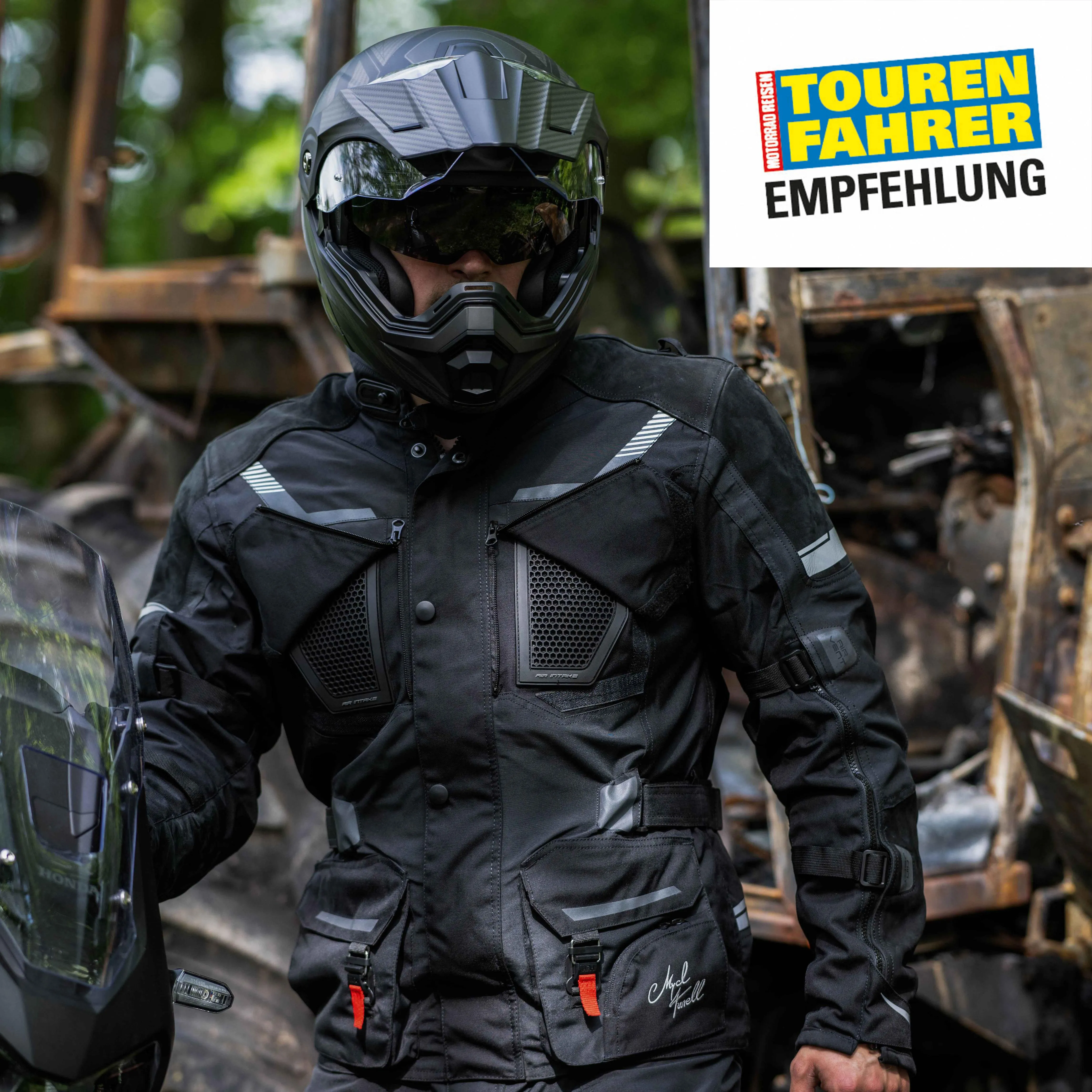 Motorradjacke CE TransAlpin HighPro 2in1 Black Series [AA]