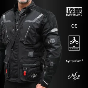 Motorradjacke CE TransAlpin HighPro 2in1 Black Series [AA]