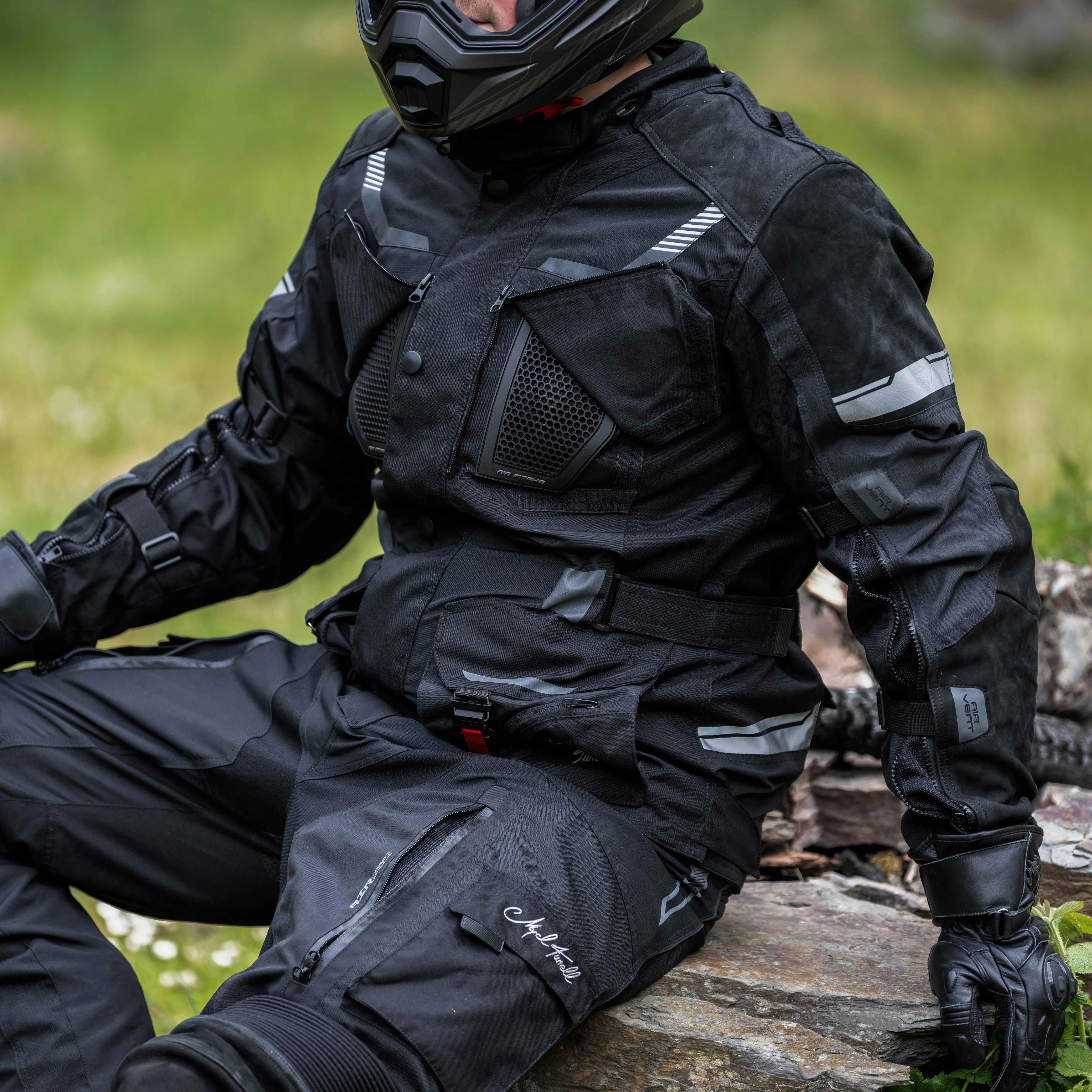 Motorradjacke CE TransAlpin HighPro 2in1 Black Series [AA]