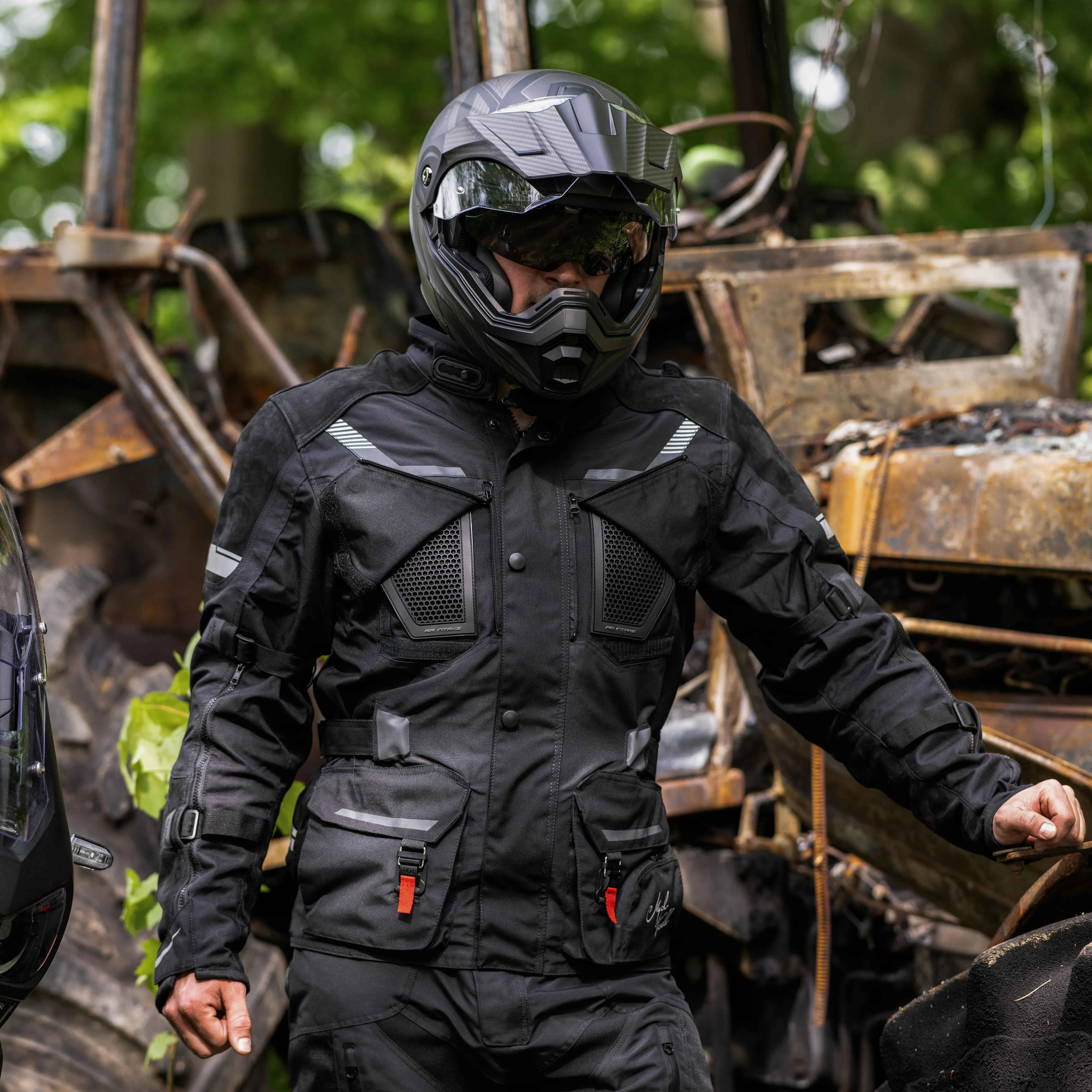 Motorradjacke CE TransAlpin HighPro 2in1 Black Series [AA]