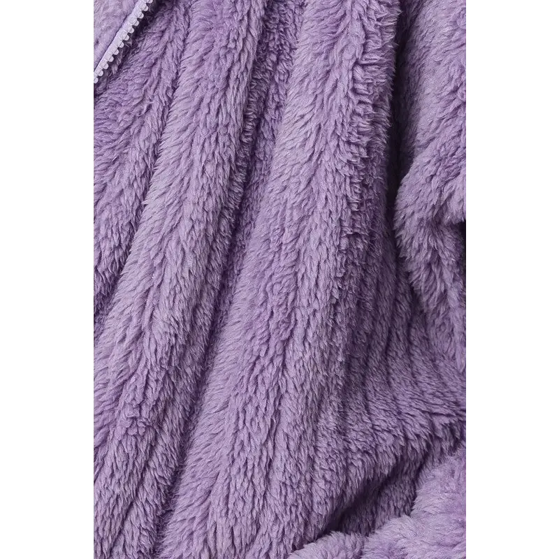 Oversized Fleece Hoodie Jacket