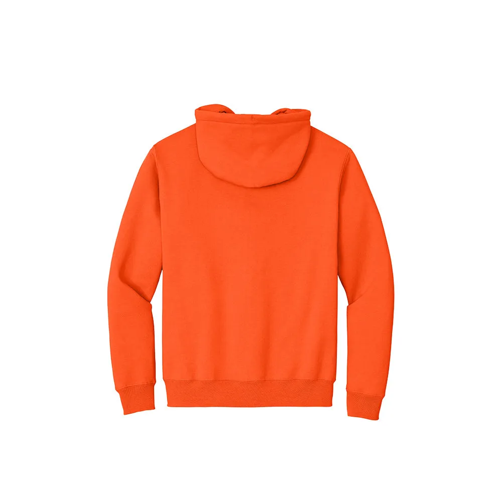 Port & Company® Essential Fleece Full-Zip Hooded Sweatshirt - Safety Orange