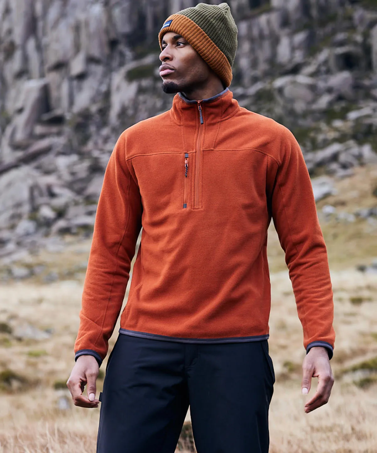 Potters Clay Marl - Expert active half-zip fleece