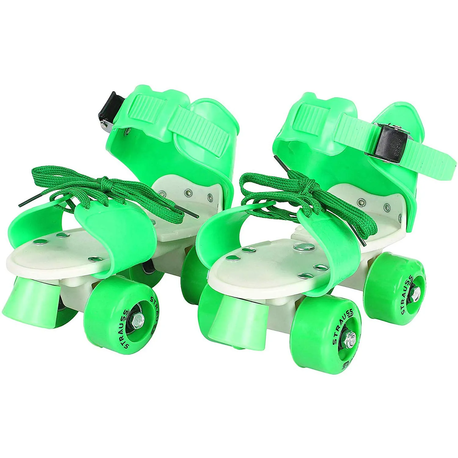 Strauss Kids Roller Skates, 5-11 Years, (Green)