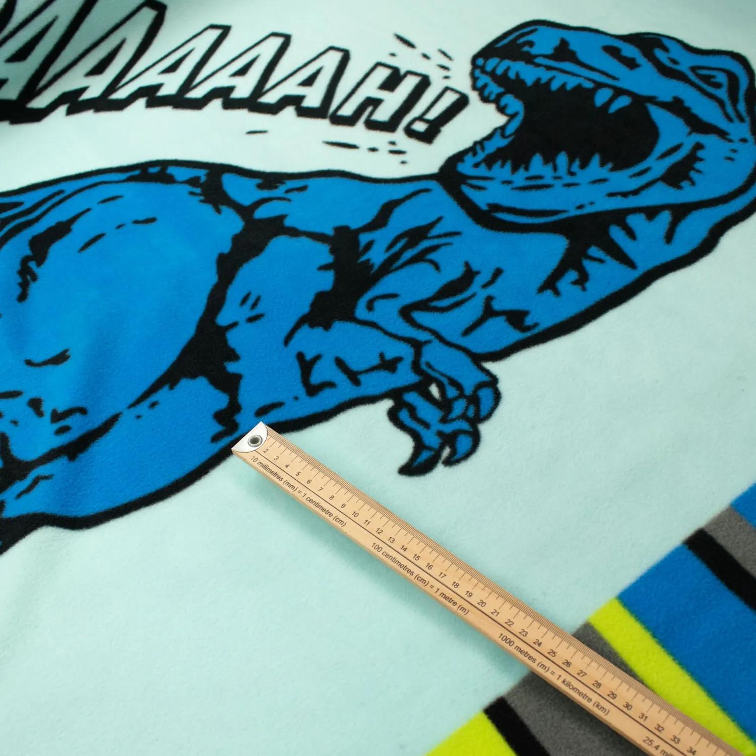 T-Rex Print Printed Polar Fleece Design 22 - 1.28M Panel