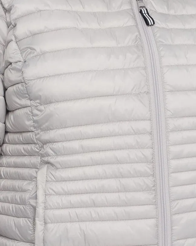 Vegan Down Lightweight Packable Puffer | Silver