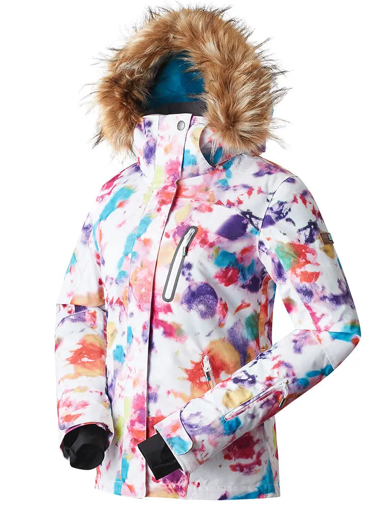 Women's High Waterproof Windproof Colorful Ski Snowboard Jackets