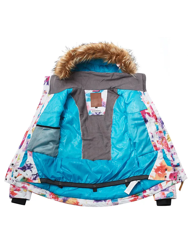 Women's High Waterproof Windproof Colorful Ski Snowboard Jackets