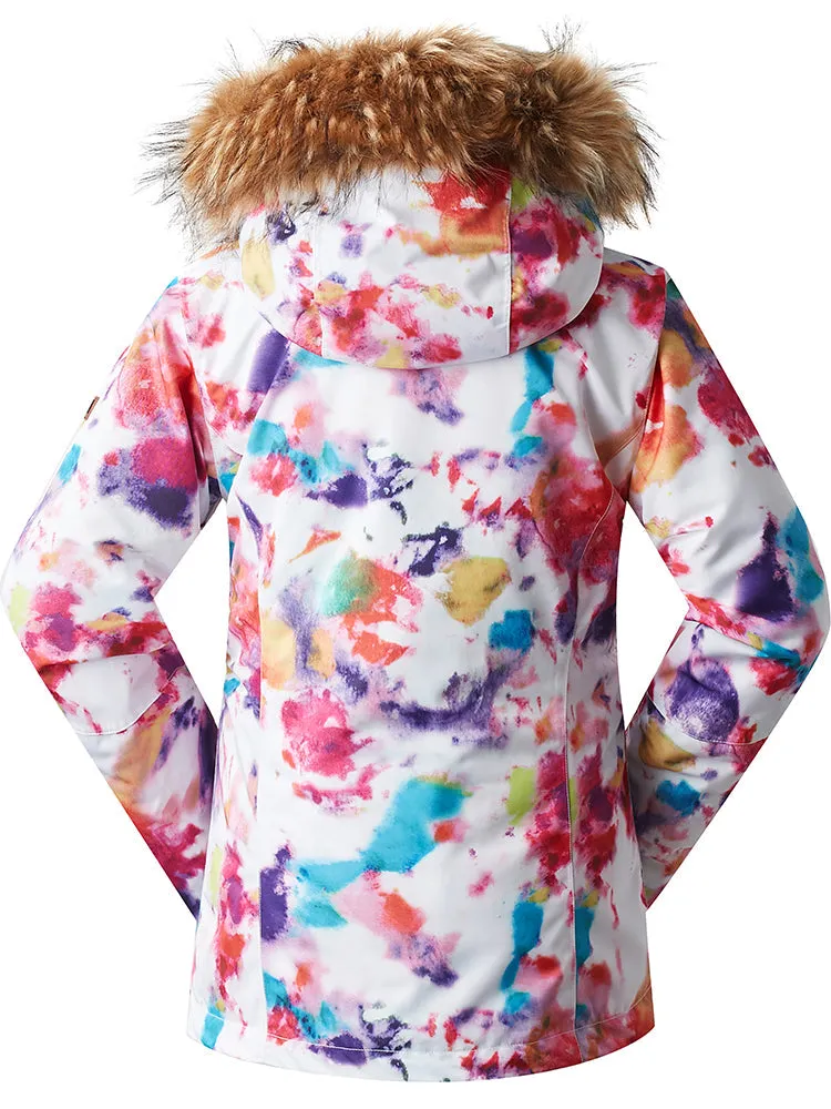 Women's High Waterproof Windproof Colorful Ski Snowboard Jackets