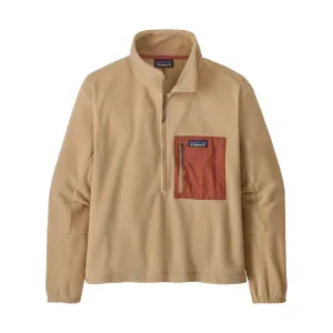Womens Patagonia Microdini 1/2 Fleece Pullover - Husk Tan